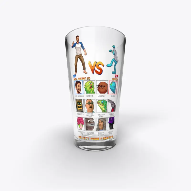 Mr. DeMaio Kombat Pint Glass